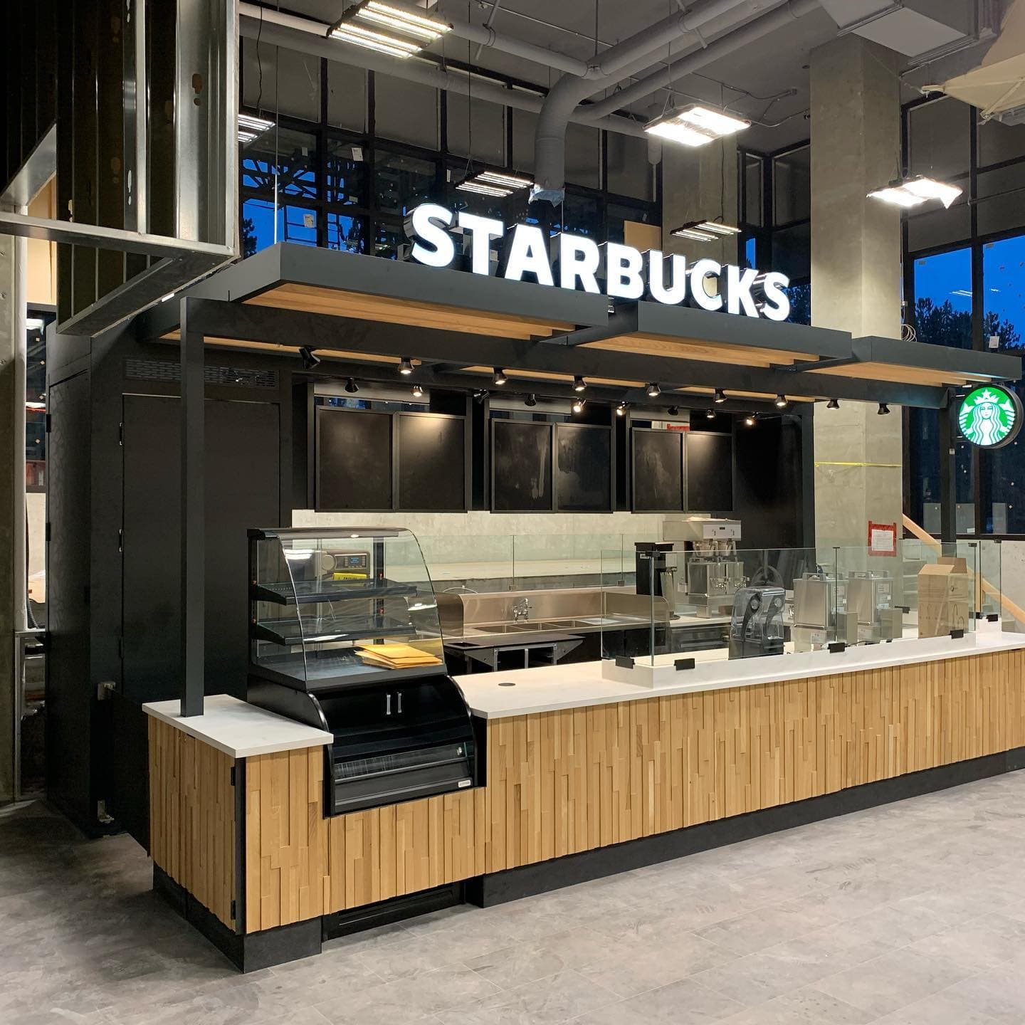 Custom carpentry work for Starbucks cafe